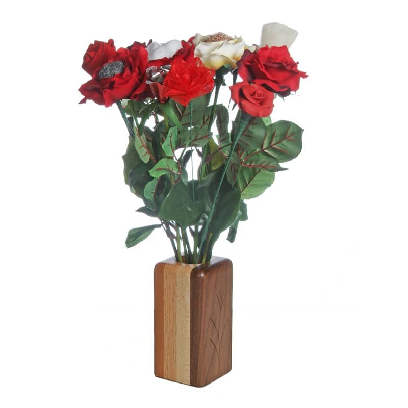 Paper Anniversary gift 1st Bud vase and paper Roses made from a book Flower Anniversary Gift 4th Wedding Anniversary