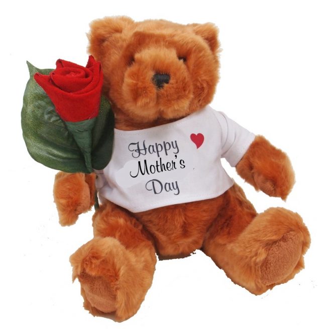 Mothers Day Teddy Bear Teddy Bear With Rose Gifts For Mothers Day